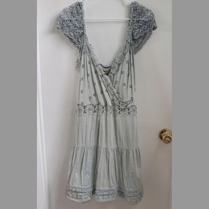 Free People Lace and Crochet Mini Dress